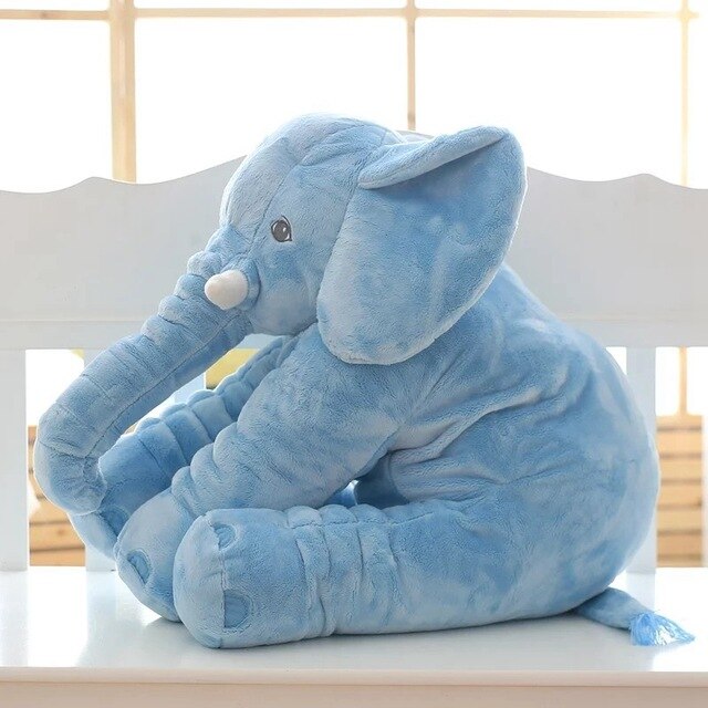 Elephant Nursery Pillow Soft Plush Cuddle Buddy for Baby Toddler Nap Time Crib Decor Boys Girls Gift 16 24 Inch | Thomler