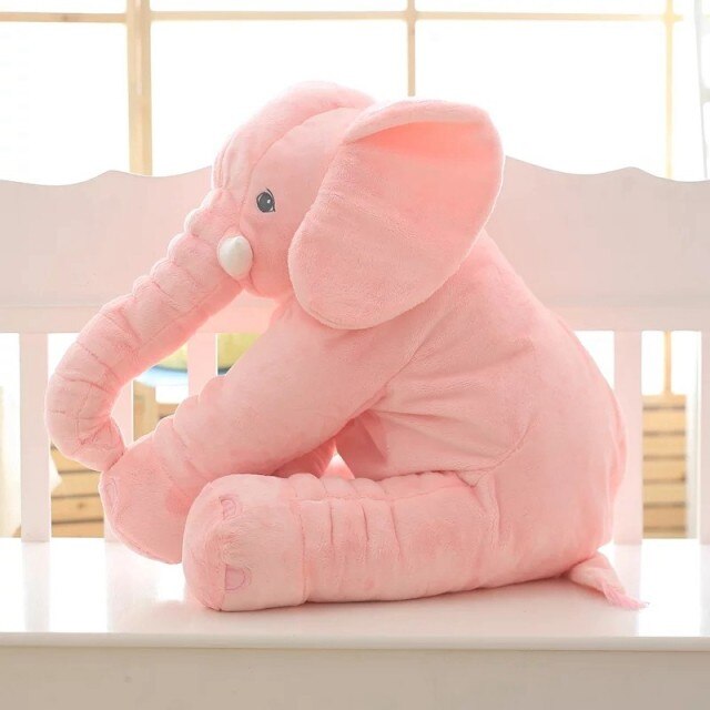 Elephant Nursery Pillow Soft Plush Cuddle Buddy for Baby Toddler Nap Time Crib Decor Boys Girls Gift 16 24 Inch | Thomler