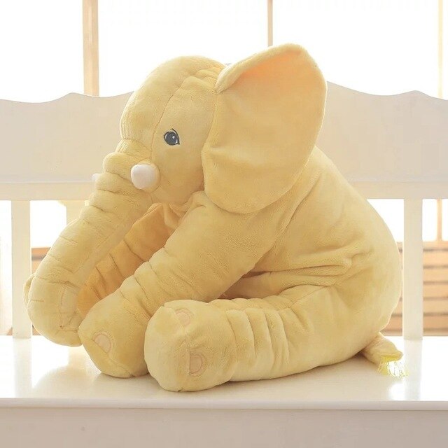 Elephant Nursery Pillow Soft Plush Cuddle Buddy for Baby Toddler Nap Time Crib Decor Boys Girls Gift 16 24 Inch | Thomler