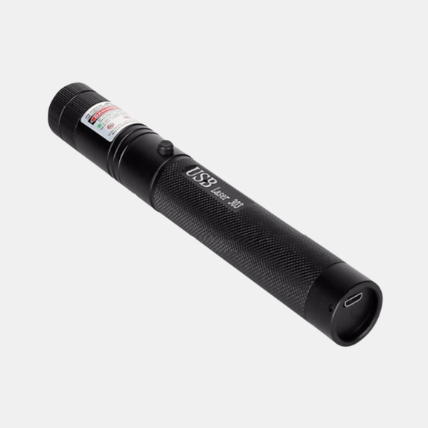 Laser Pointer Aluminium 16.5 cm Adjustable Focus USB C Rechargeable Astronomy Outdoor Long Range Beam Tool | Thomler