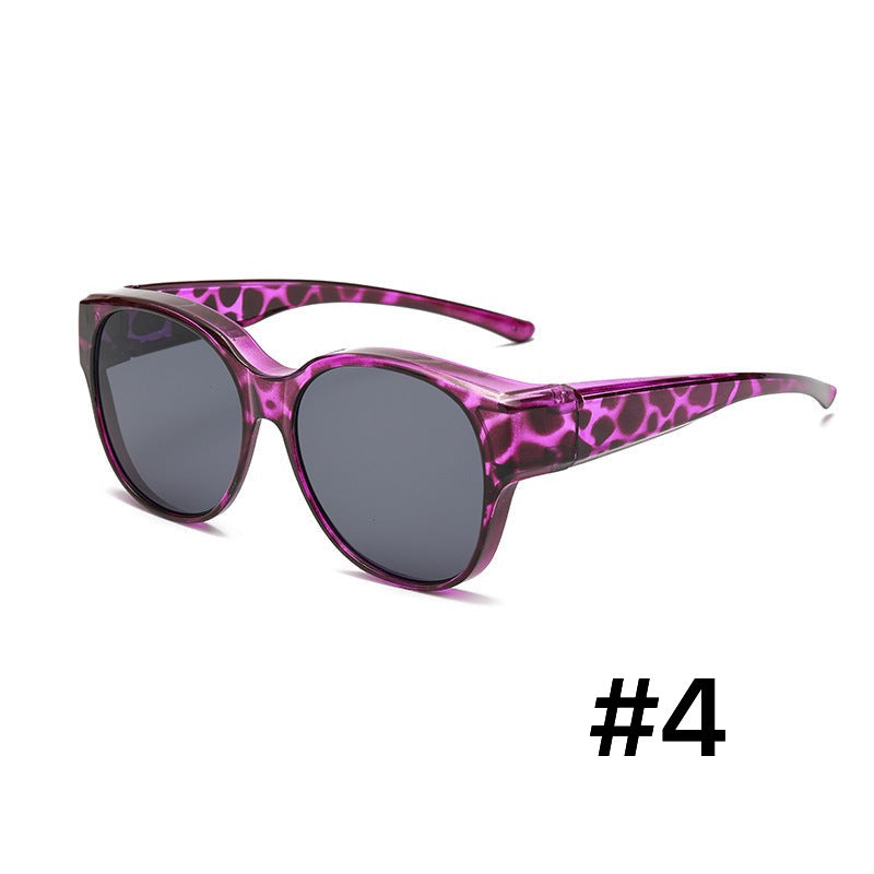 Fit-Over Sunglasses for Prescription Glasses with Polarized Lenses & UV Protection for Men & Women | Lightweight Wraparound Over-Glasses Eye | Thomler