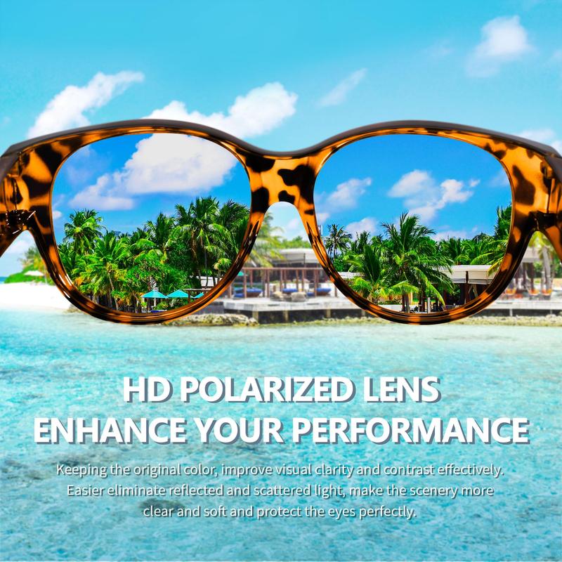 Fit-Over Sunglasses for Prescription Glasses with Polarized Lenses & UV Protection for Men & Women | Lightweight Wraparound Over-Glasses Eye | Thomler