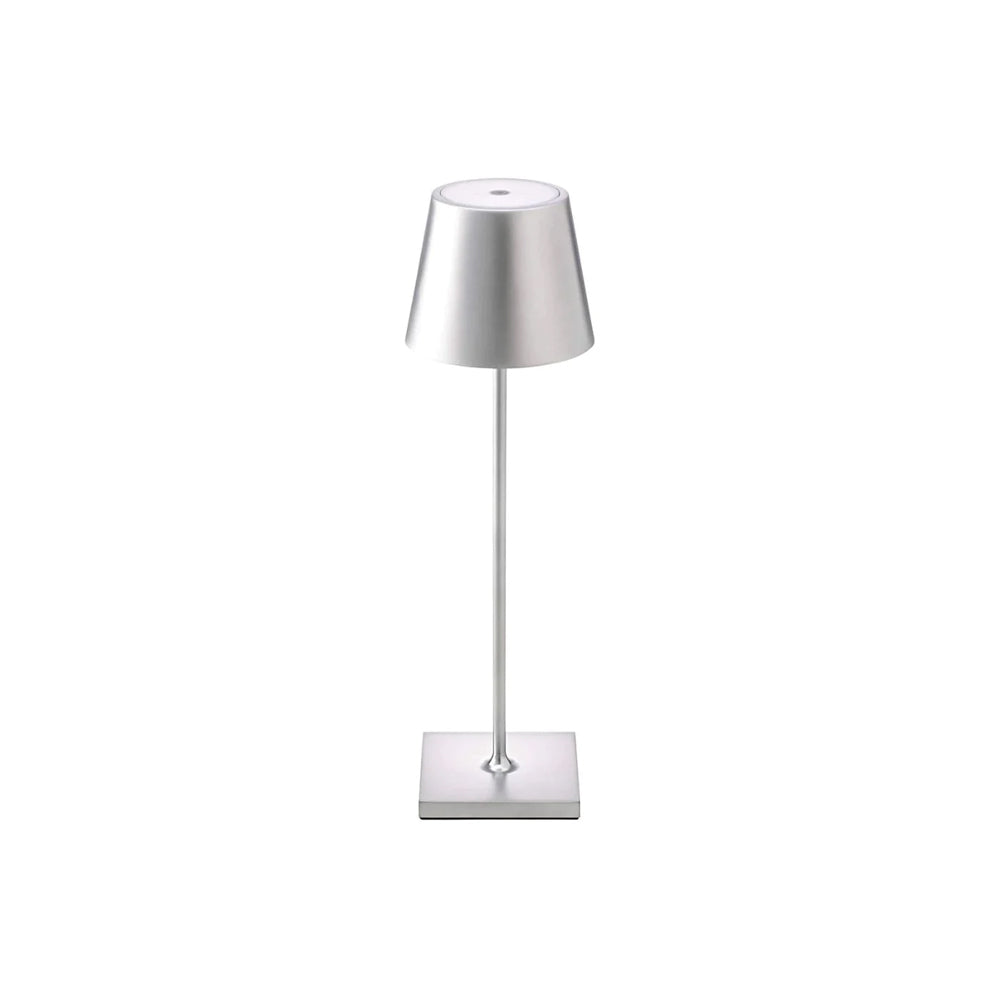 Table Lamp Metal 15 in Portable Indoor Outdoor LED Accent Light Dimmable USB Rechargeable Touch Control | Thomler