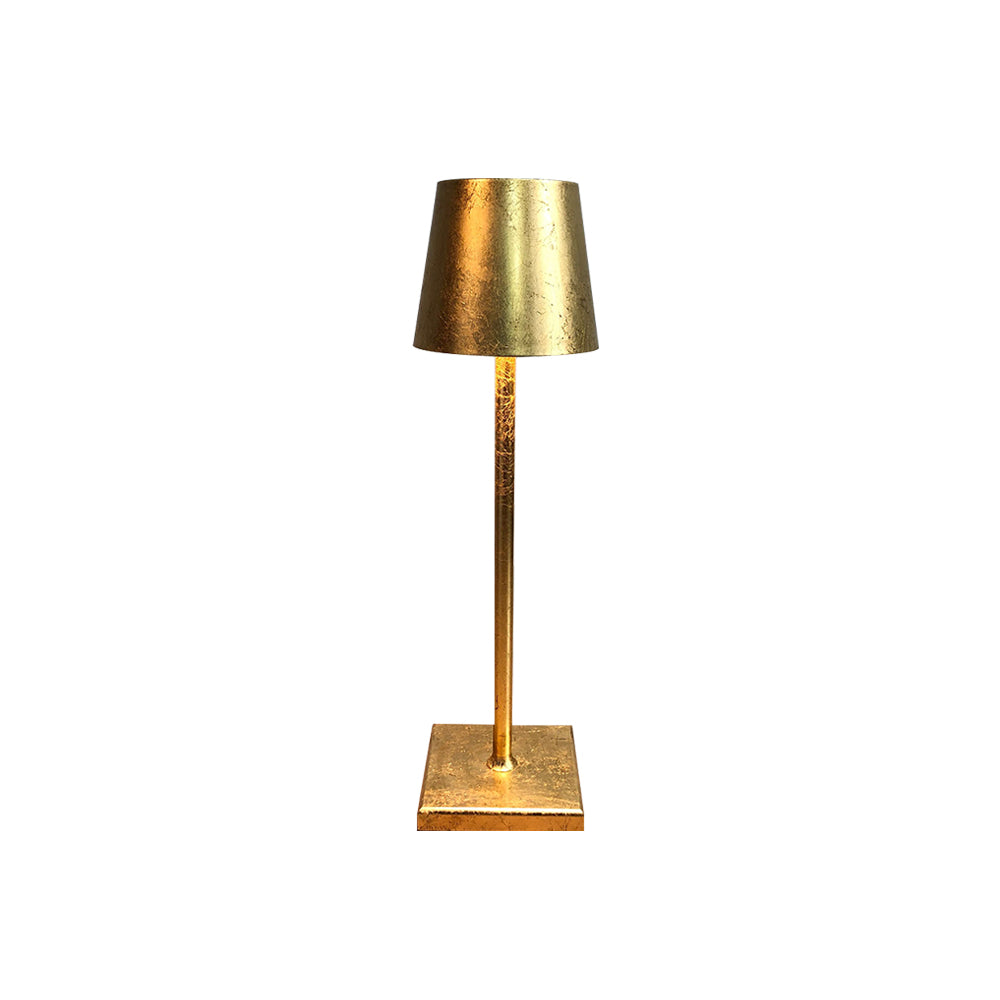 Table Lamp Metal 15 in Portable Indoor Outdoor LED Accent Light Dimmable USB Rechargeable Touch Control | Thomler