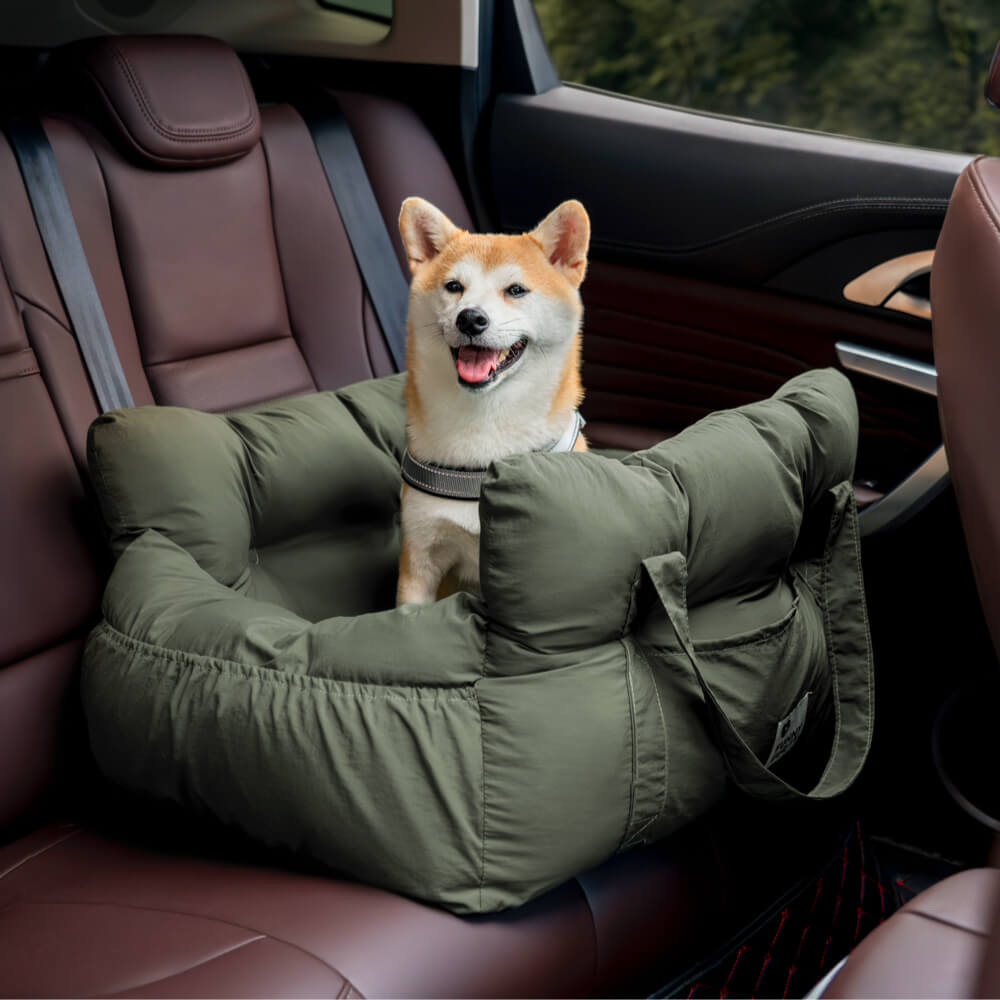 Portable Pet Carrier Booster Seat with Safety Harness and Washable Cover for Small Dogs | Thomler