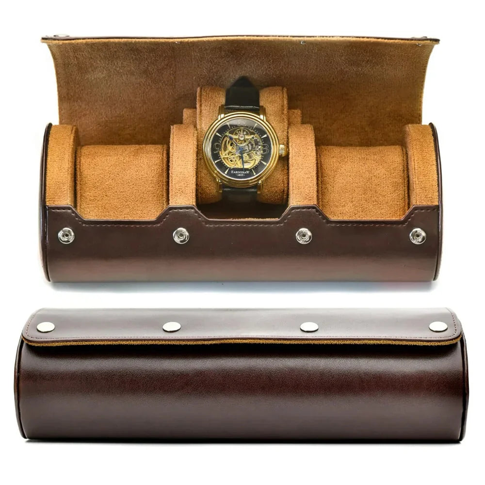 Leather Watch Storage Case for 3-6 Watches – Premium Organizer Box with Velvet Interior for Travel & Home Display | Thomler