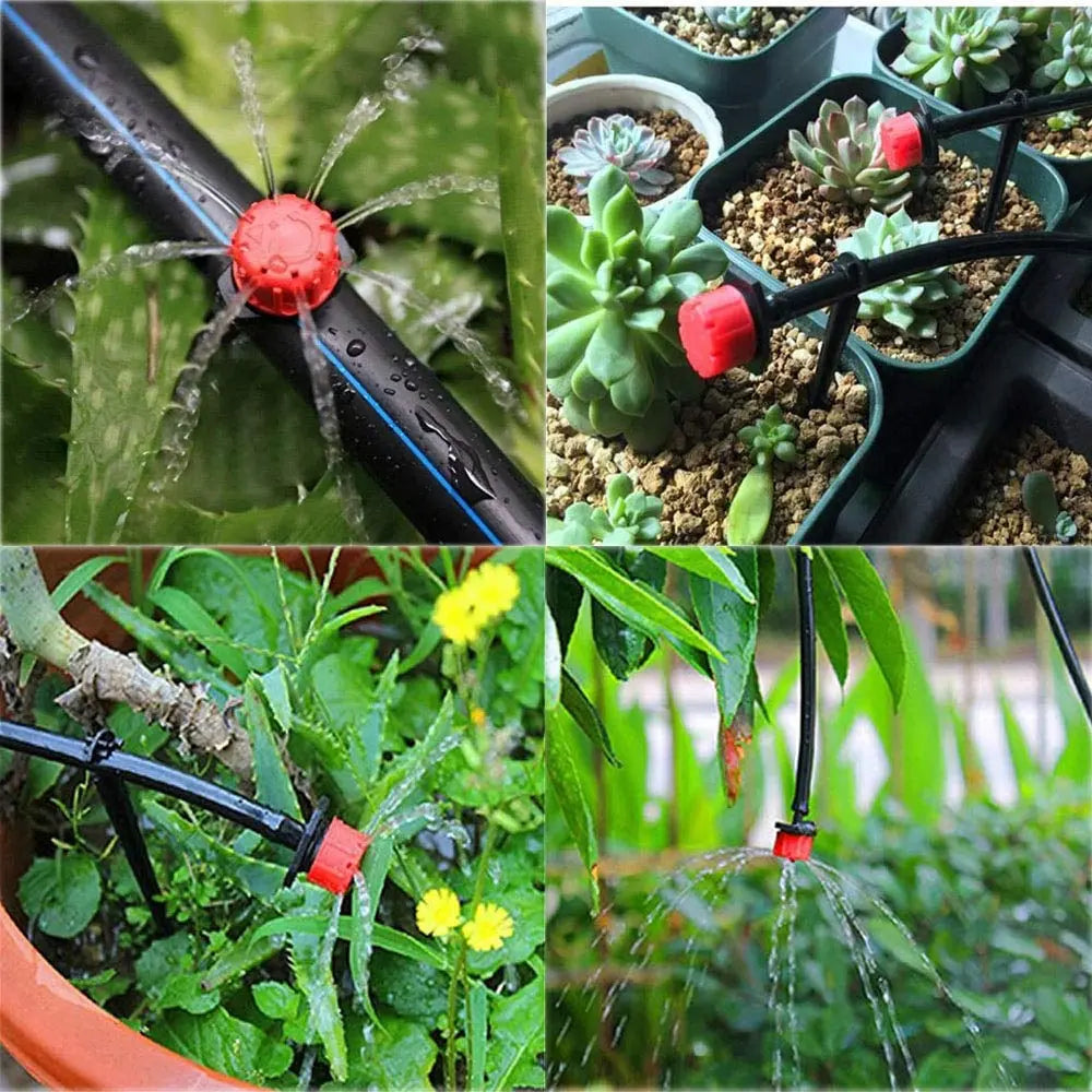 Drip Irrigation Dripper UV Resistant 2.0 cm x 2.5 cm Garden Watering Adjustable 360 Degree Flow Control Micro Irrigation Set | Thomler