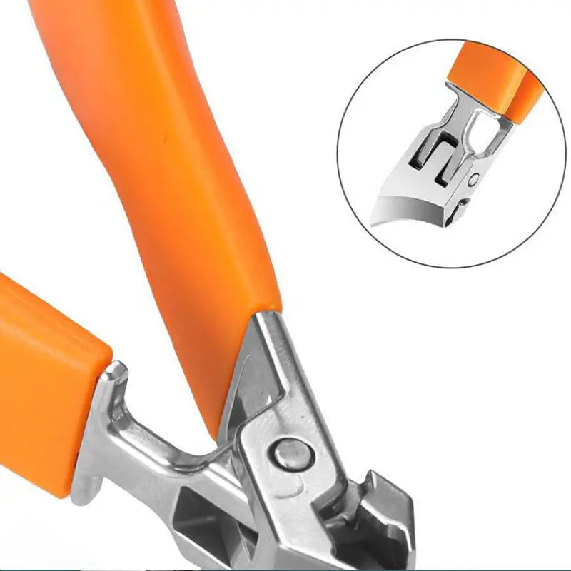 Nail Clipper Stainless Steel 8.8 cm (3.5") Thick Nail Care Splash Guard Fingernail Toenail Cutter Travel Grooming Tool | Thomler