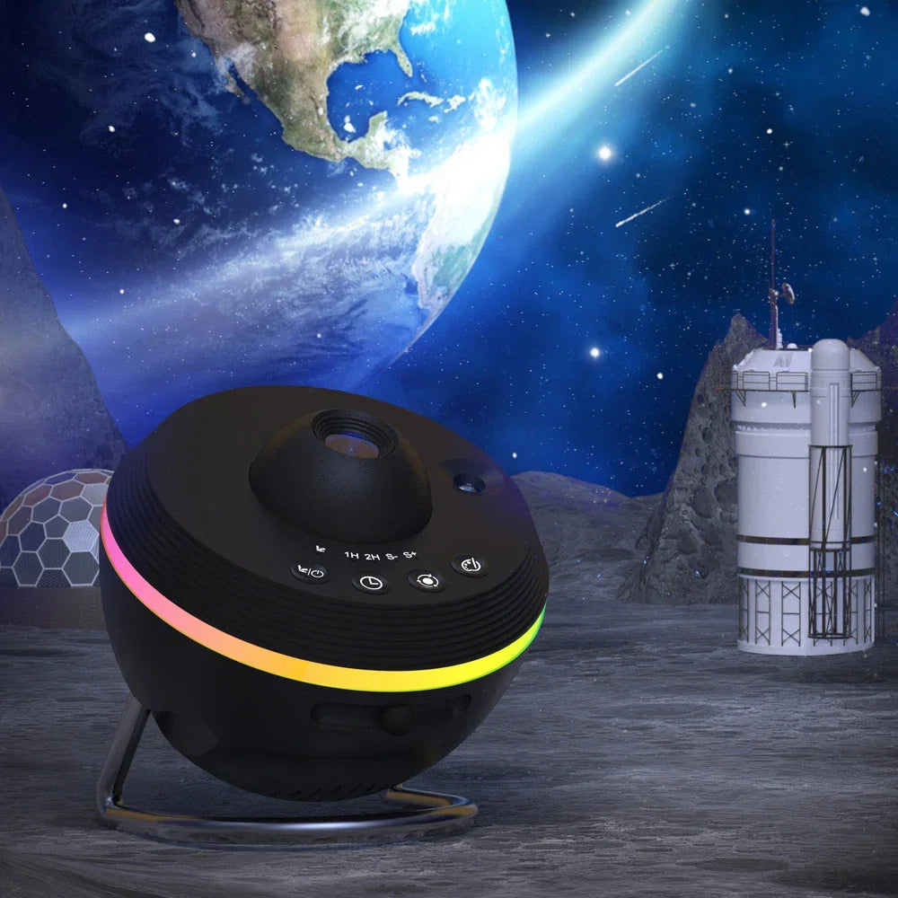 Galaxy Starlight Projector with Remote Control for Bedroom & Living Room | Rotating Nebula Night Sky LED Lamp with Timer & Color Modes | Thomler