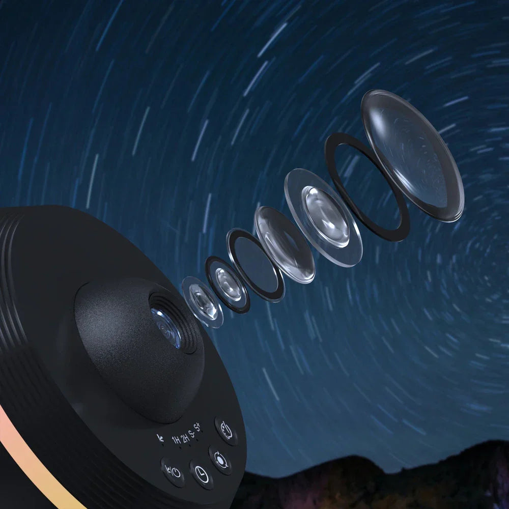 Galaxy Starlight Projector with Remote Control for Bedroom & Living Room | Rotating Nebula Night Sky LED Lamp with Timer & Color Modes | Thomler