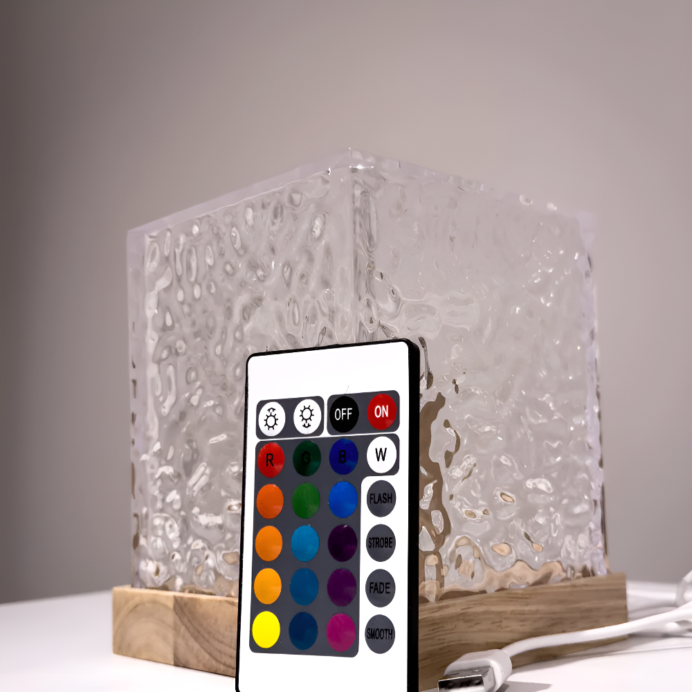 Ambient Light Projector with Remote – 16-Color LED Cube for Living Room & Bedroom Atmosphere | Thomler