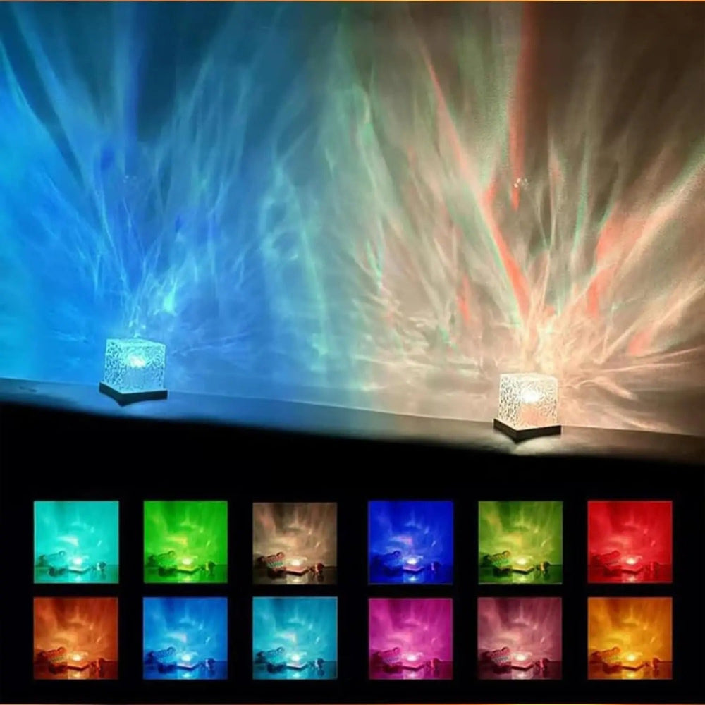 Ambient Light Projector with Remote – 16-Color LED Cube for Living Room & Bedroom Atmosphere | Thomler