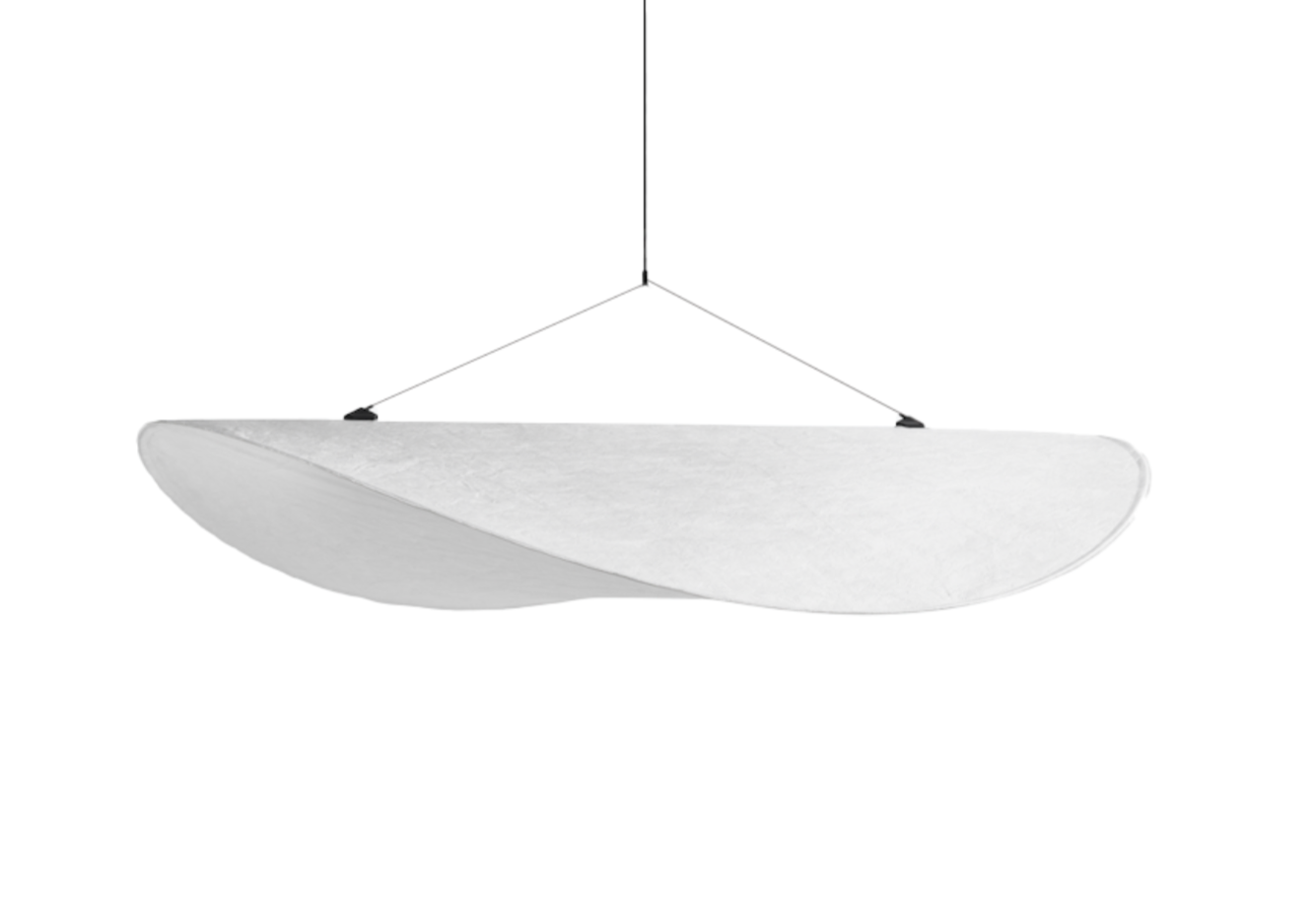 Pendant Light Tyvek 129.0 cm Cloud-Shaped Dimmable Ceiling Lamp White Dining Room Living Area Statement Lighting | Thomler