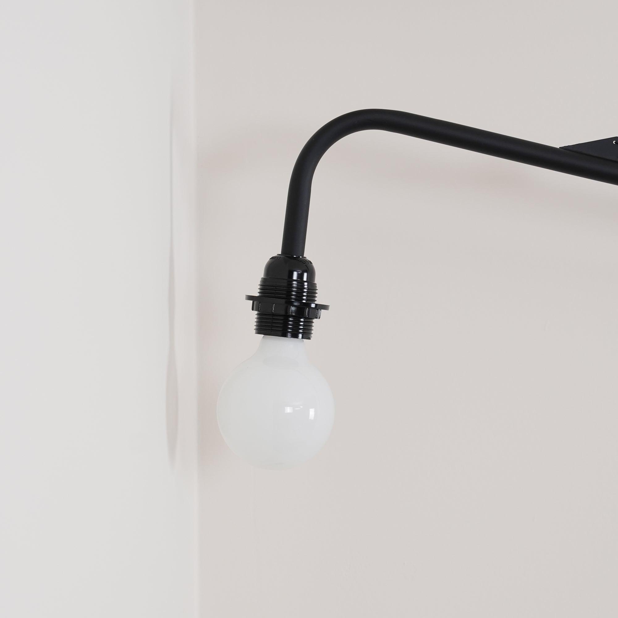 Wall Lamp Iron 43.3 in Adjustable Minimalist Living Room Office Coffee Shop Lighting | Thomler