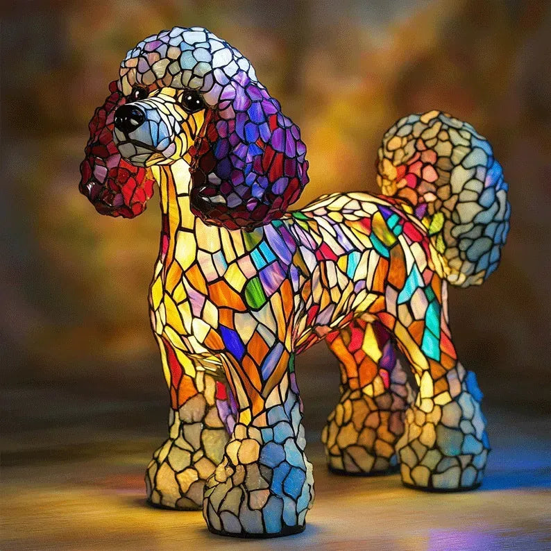 Dog Night Light Sculpture – Handcrafted LED Animal Lamp for Bedside, Nursery & Living Room Decor | Thomler