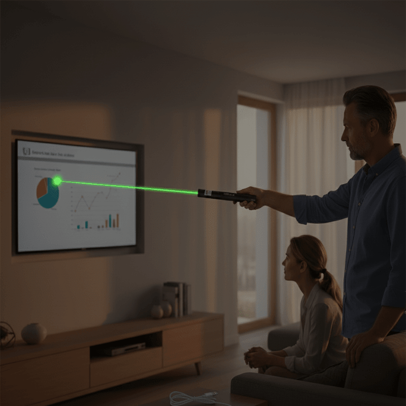 High-Powered Rechargeable Laser Pointer with Adjustable Focus – 6-Mile Range | Thomler