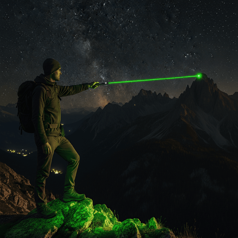 High-Powered Rechargeable Laser Pointer with Adjustable Focus – 6-Mile Range | Thomler