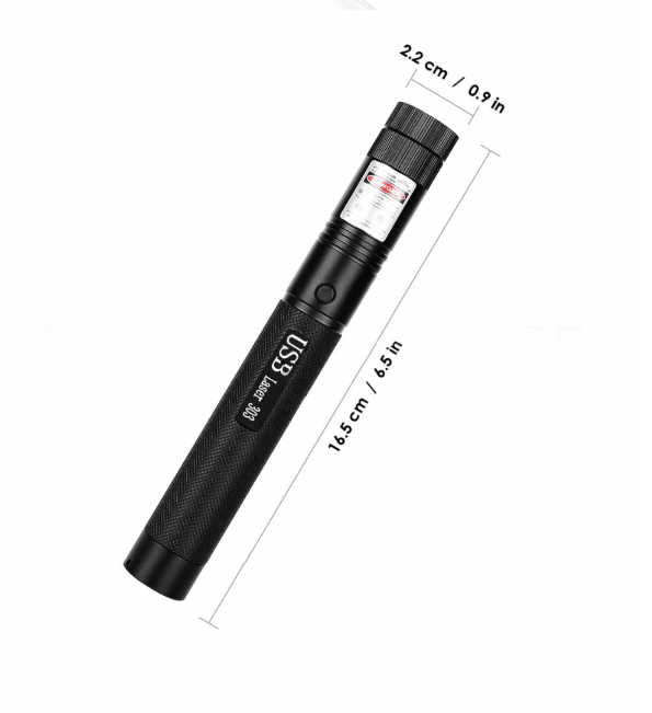High-Powered Rechargeable Laser Pointer with Adjustable Focus – 6-Mile Range | Thomler