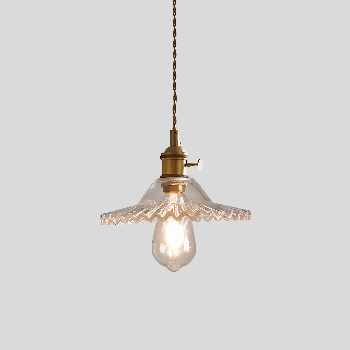 Pendant Light Glass Bronze Adjustable Cable Transparent Dining Room Kitchen Island Hanging Ceiling Lamp | Thomler
