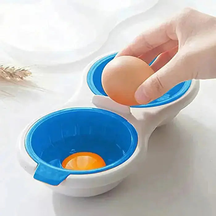 Microwave Egg Cooker Poacher for Quick Breakfast, Portable Silicone Egg Steamer Pod for Hard Boiled Soft Cooked Eggs at Home Work Travel | Thomler