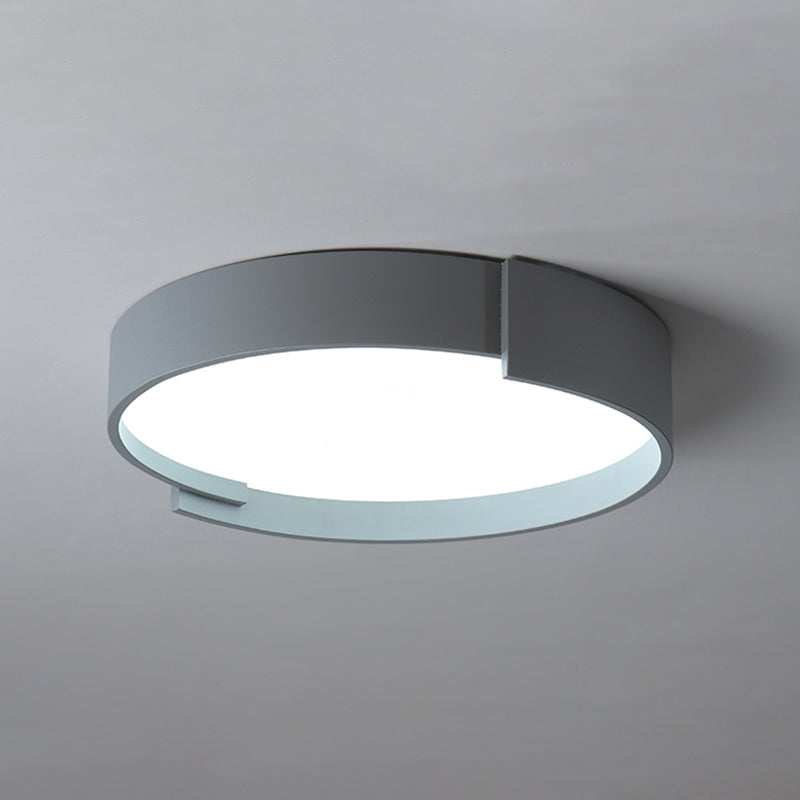 Contemporary Dual-Ring Flush Mount LED Ceiling Fixture for Dining Room & Entryway | Thomler
