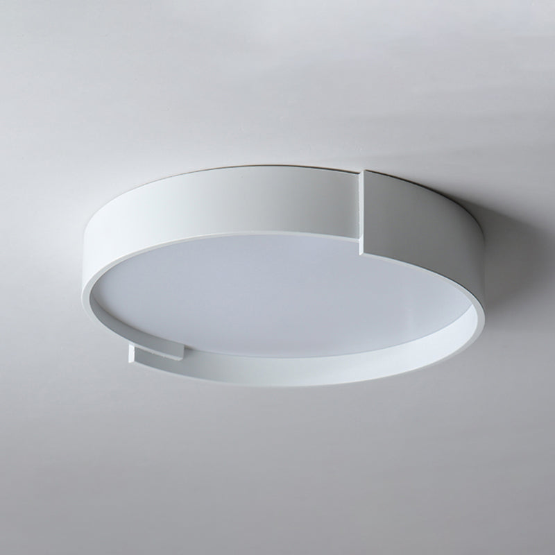 Contemporary Dual-Ring Flush Mount LED Ceiling Fixture for Dining Room & Entryway | Thomler