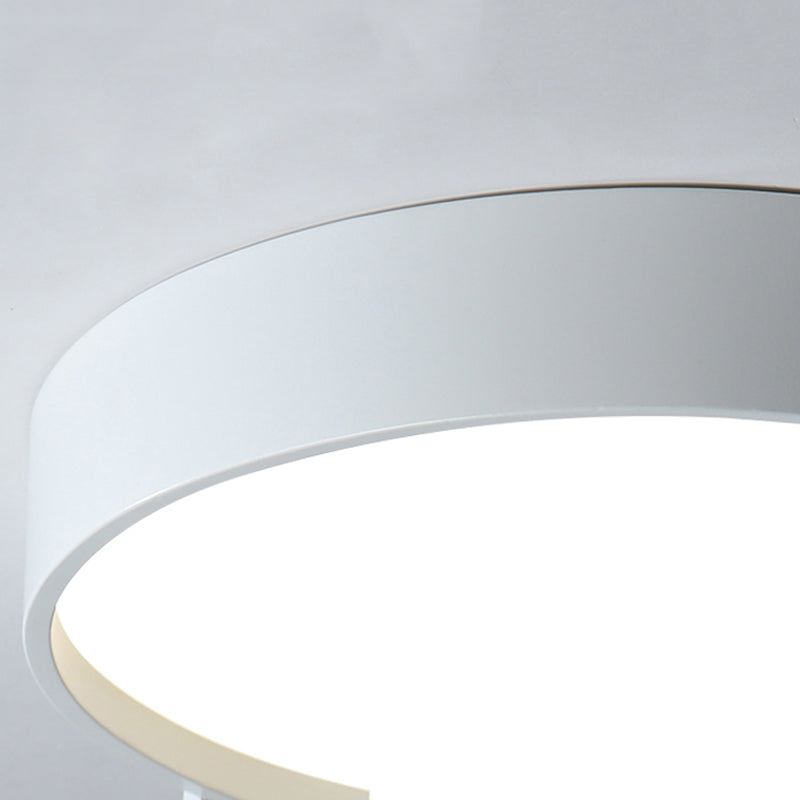 Contemporary Dual-Ring Flush Mount LED Ceiling Fixture for Dining Room & Entryway | Thomler
