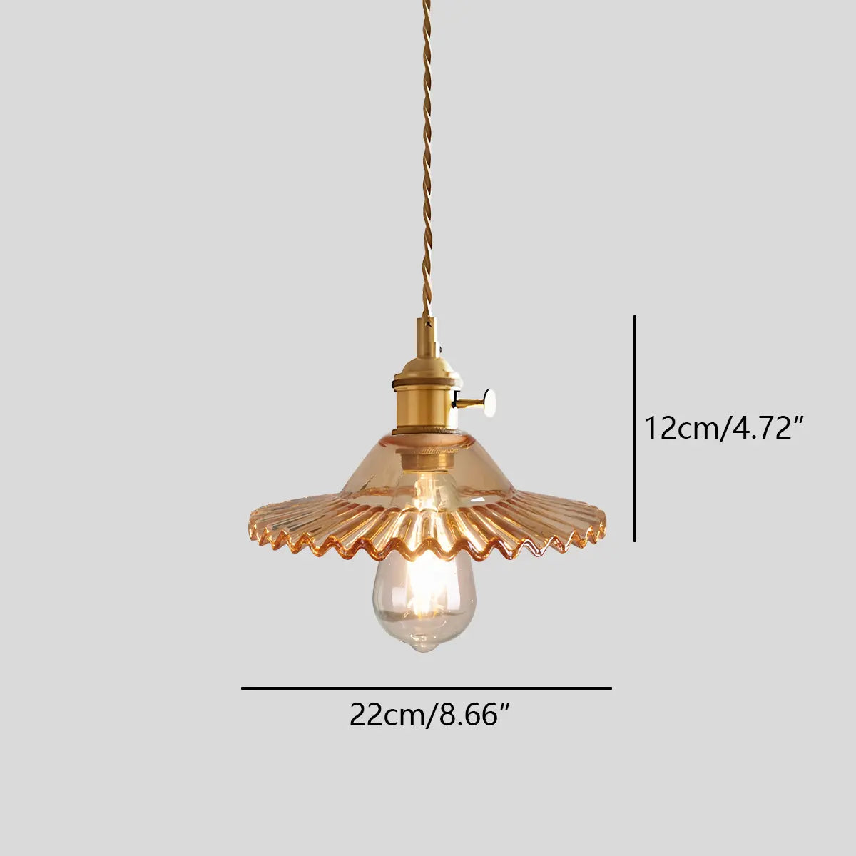 Pendant Light Glass Bronze Adjustable Cable Transparent Dining Room Kitchen Island Hanging Ceiling Lamp | Thomler