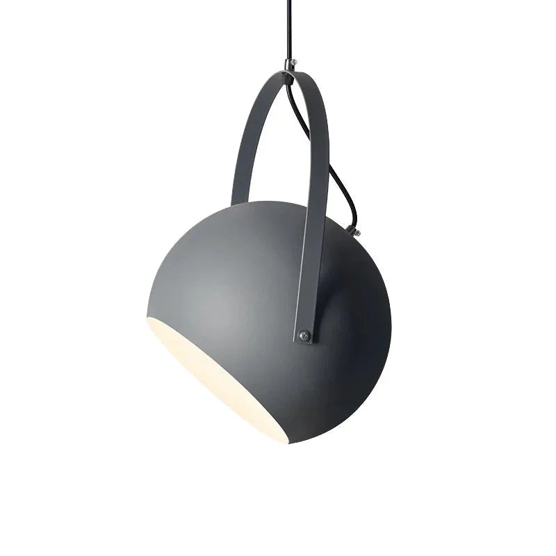 Pendant Light Metal Adjustable 9.8 in Rotating Haze Blue Dining Room Living Room Lighting | Thomler