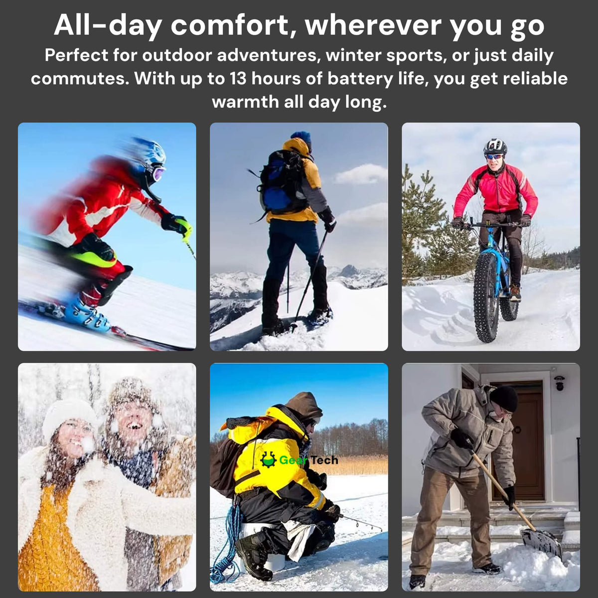 Battery-Powered Heated Insoles for Men & Women – Adjustable Warmth for Winter Boots, Work Boots & Outdoor Activities | Thomler