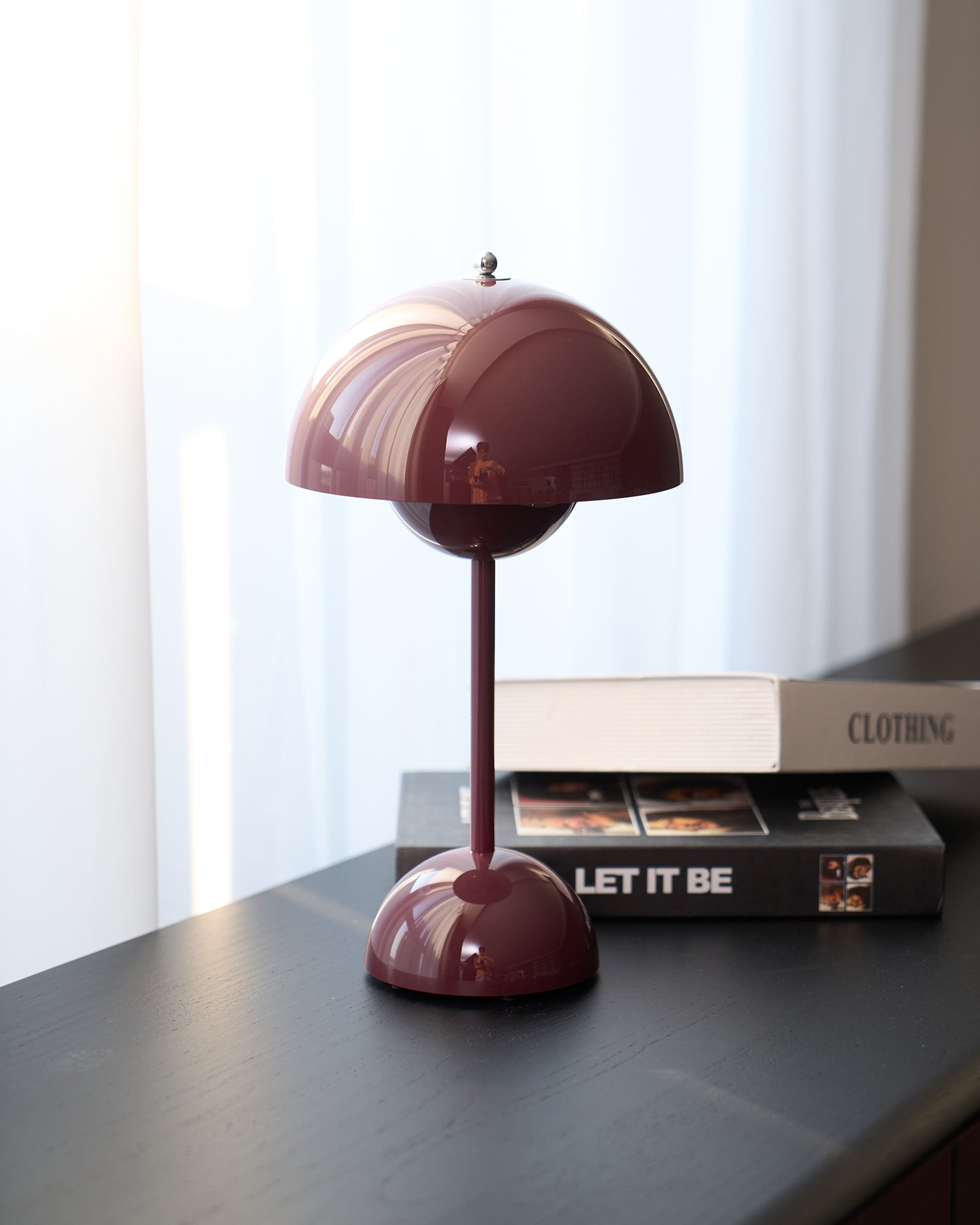 Desk Lamp Metal 6.3 in Rechargeable Tri-Color Small Table Light | Thomler