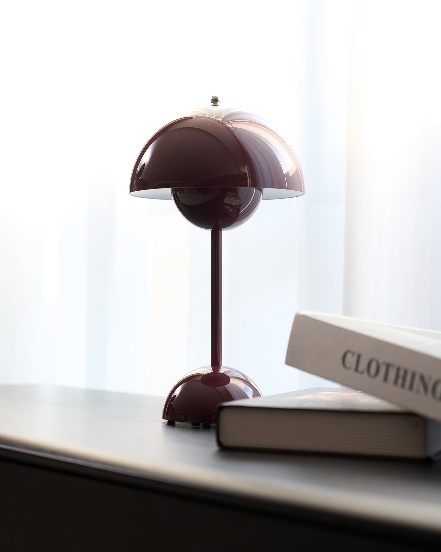 Desk Lamp Metal 6.3 in Rechargeable Tri-Color Small Table Light | Thomler