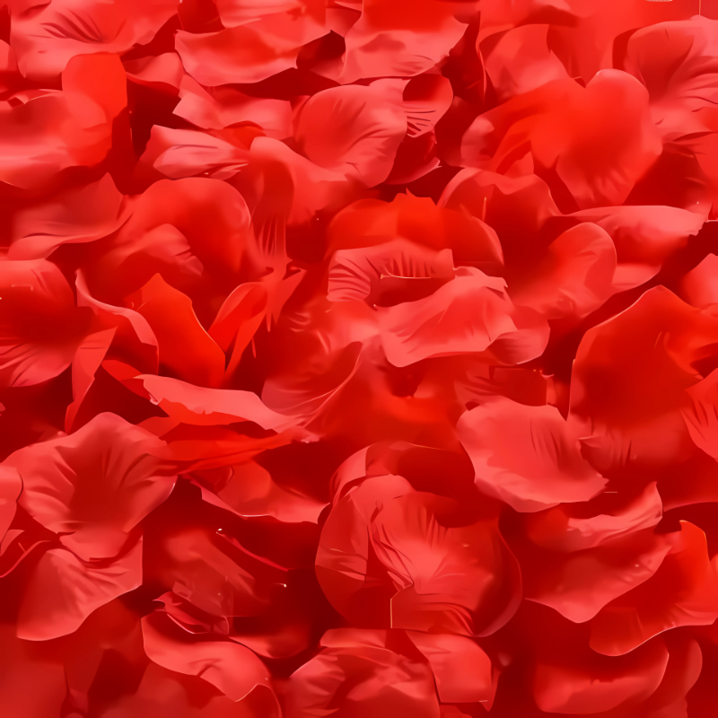 Silk Rose Petals for Weddings & Romance – Reusable Fabric Scatter Petals for Aisle, Table & Bed Décor | Thomler