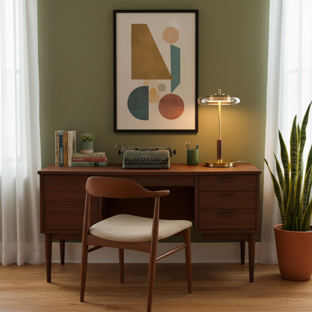 Table Lamp Glass 8.6 in Amber Indoor LED 7W Nightstand Desk Accent Light Contemporary | Thomler