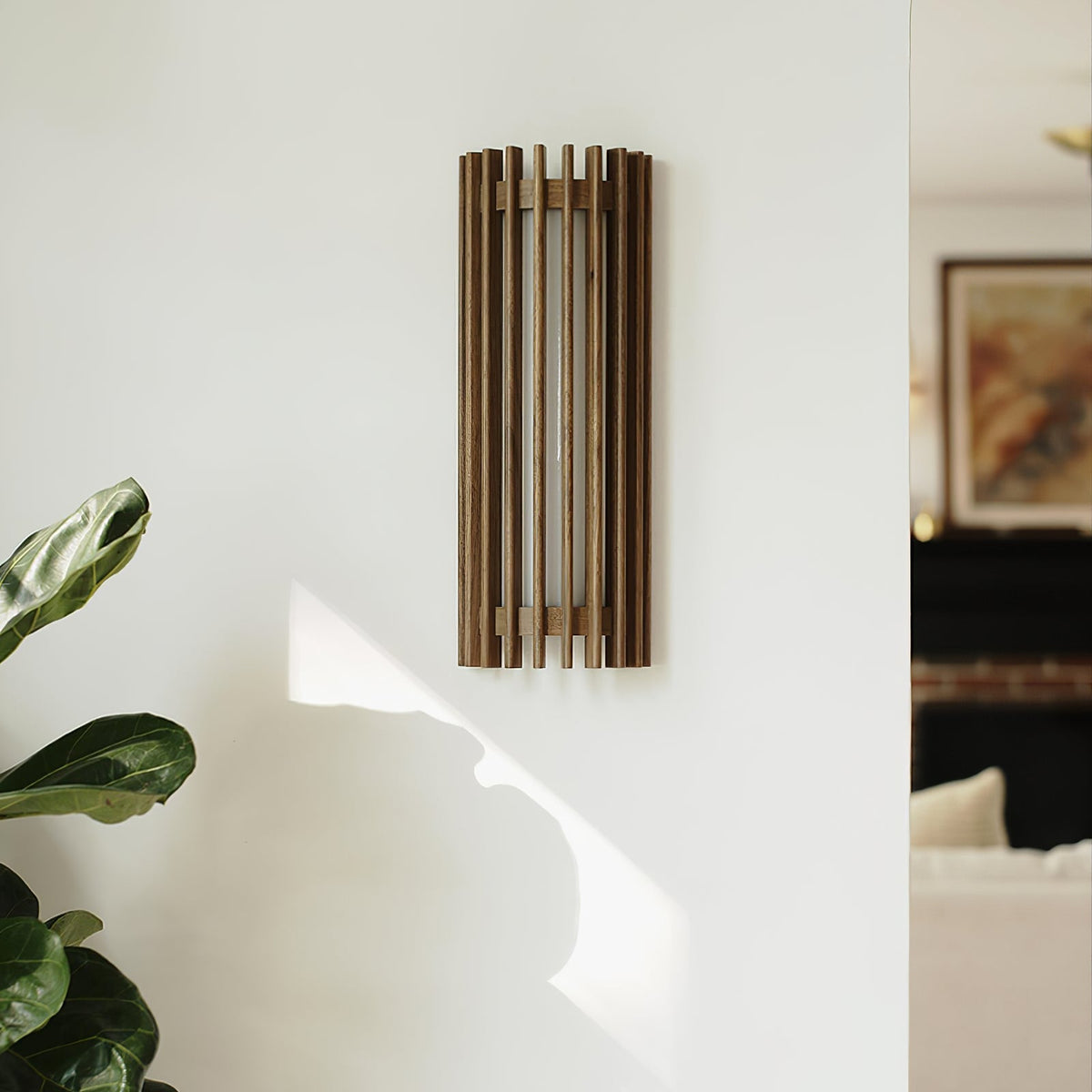 Hardwired Wood Wall Sconce with Acrylic Shade for Living Room, Bedroom & Dining Room – Modern Indoor Lighting Fixture | Thomler