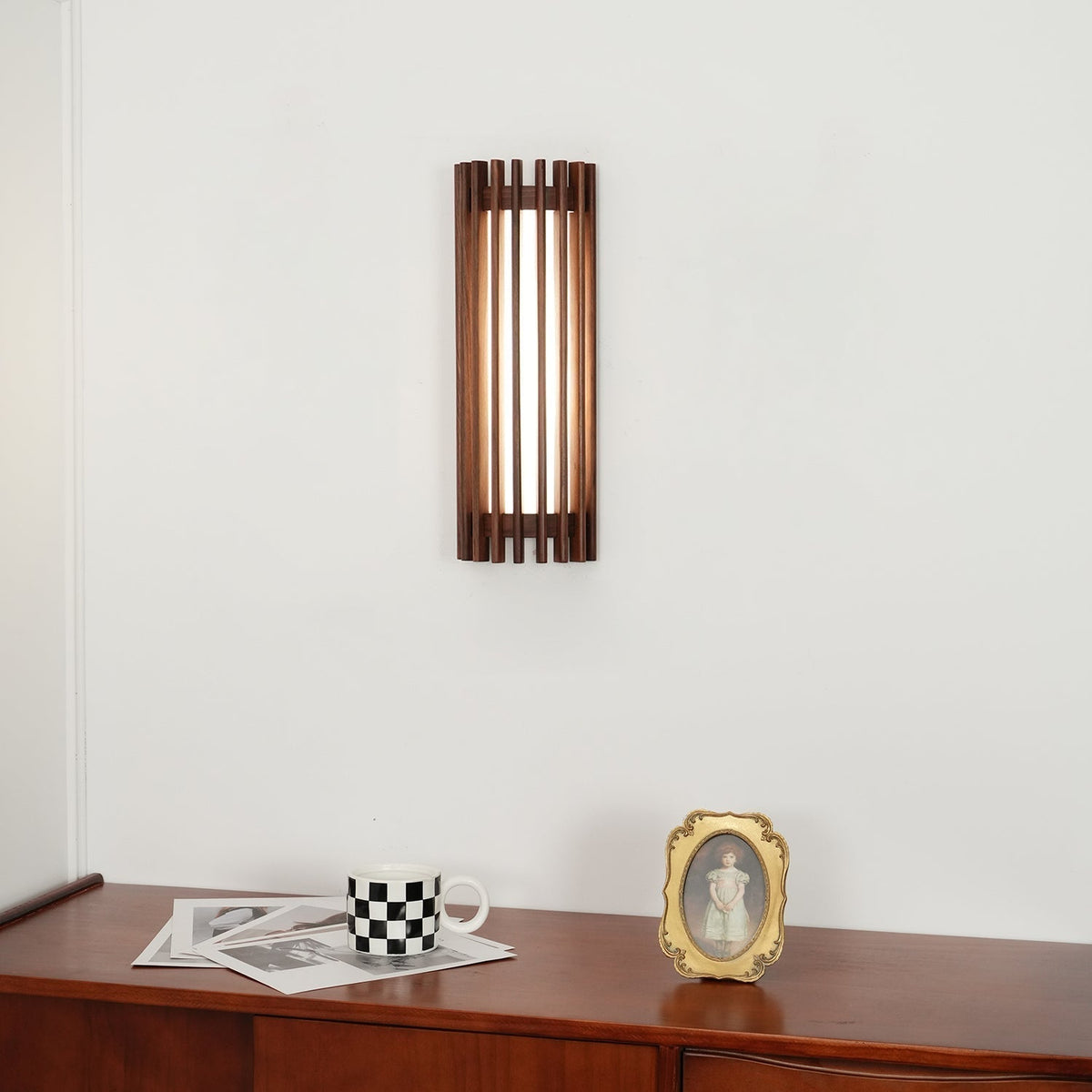 Hardwired Wood Wall Sconce with Acrylic Shade for Living Room, Bedroom & Dining Room – Modern Indoor Lighting Fixture | Thomler