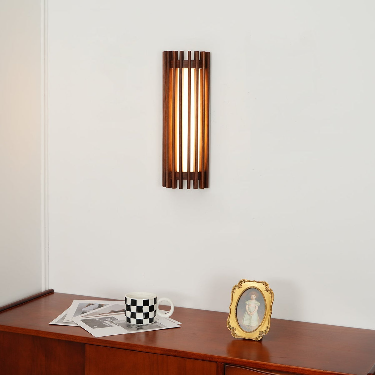 Hardwired Wood Wall Sconce with Acrylic Shade for Living Room, Bedroom & Dining Room – Modern Indoor Lighting Fixture | Thomler