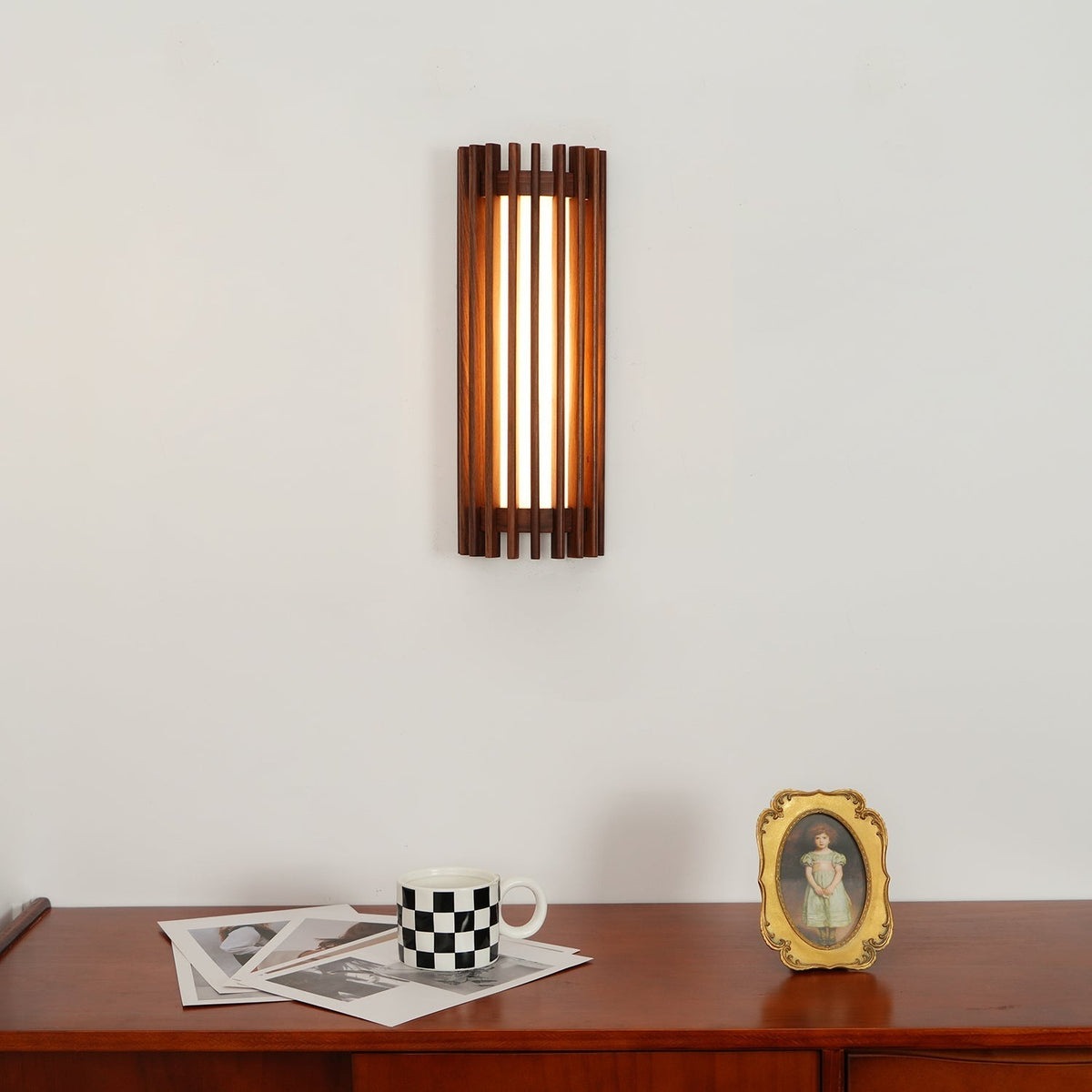 Hardwired Wood Wall Sconce with Acrylic Shade for Living Room, Bedroom & Dining Room – Modern Indoor Lighting Fixture | Thomler