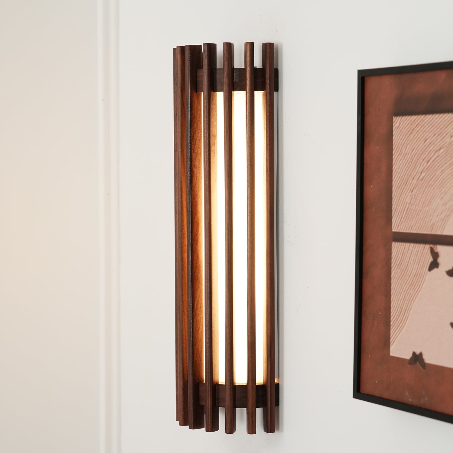 Wall Lamp Wood Acrylic 10W Warm Light Indoor Bedroom Living Room Decorative Sconce Lighting Fixture | Thomler
