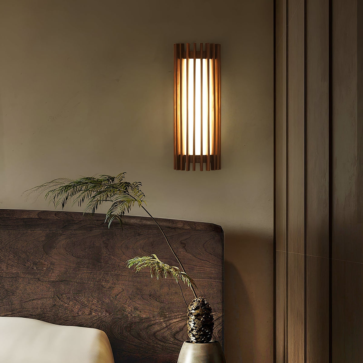 Hardwired Wood Wall Sconce with Acrylic Shade for Living Room, Bedroom & Dining Room – Modern Indoor Lighting Fixture | Thomler