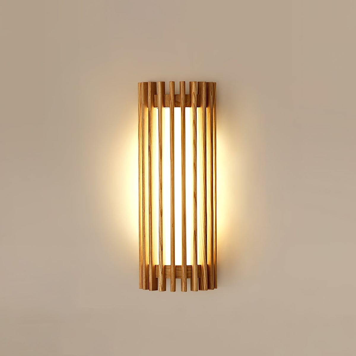 Hardwired Wood Wall Sconce with Acrylic Shade for Living Room, Bedroom & Dining Room – Modern Indoor Lighting Fixture | Thomler