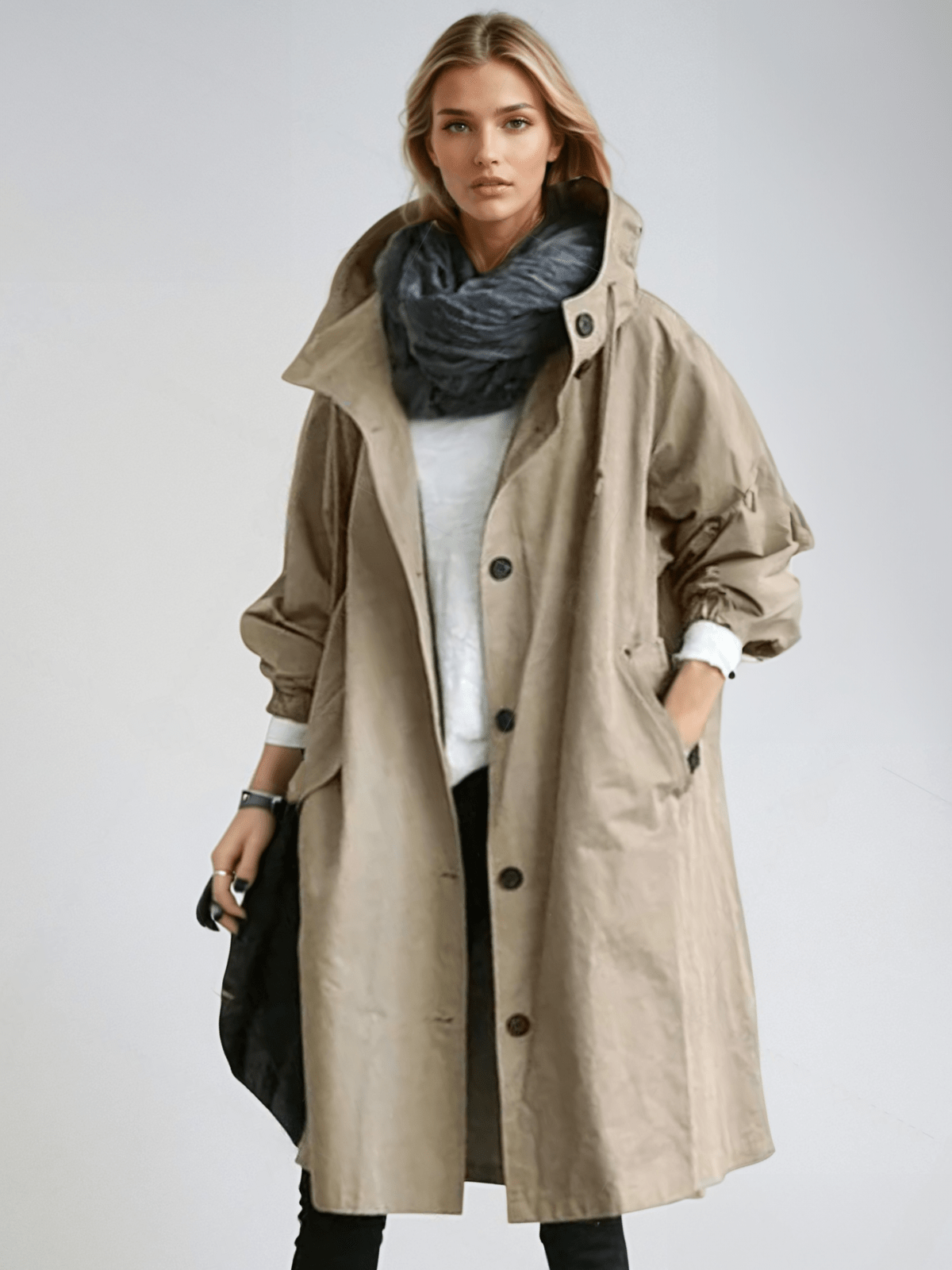 Women's Oversized Longline Jacket – Lightweight All-Season Outerwear Coat for Everyday & Office Wear | Thomler