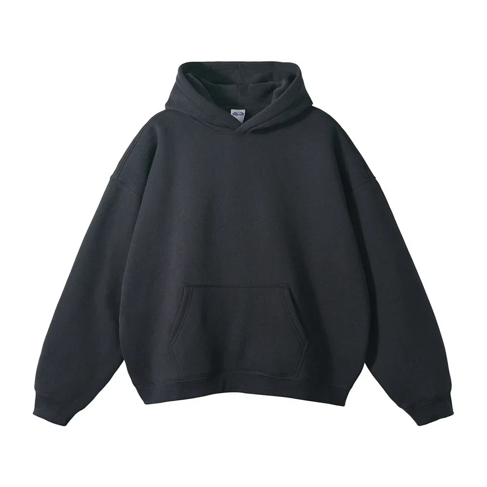 Men's Overhead Hooded Sweatshirt with Front Pouch – Loose Fit Pullover for Everyday Comfort | Thomler