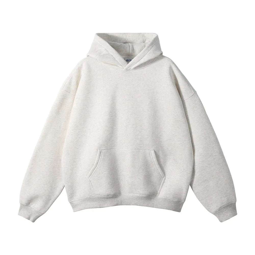 Men's Overhead Hooded Sweatshirt with Front Pouch – Loose Fit Pullover for Everyday Comfort | Thomler