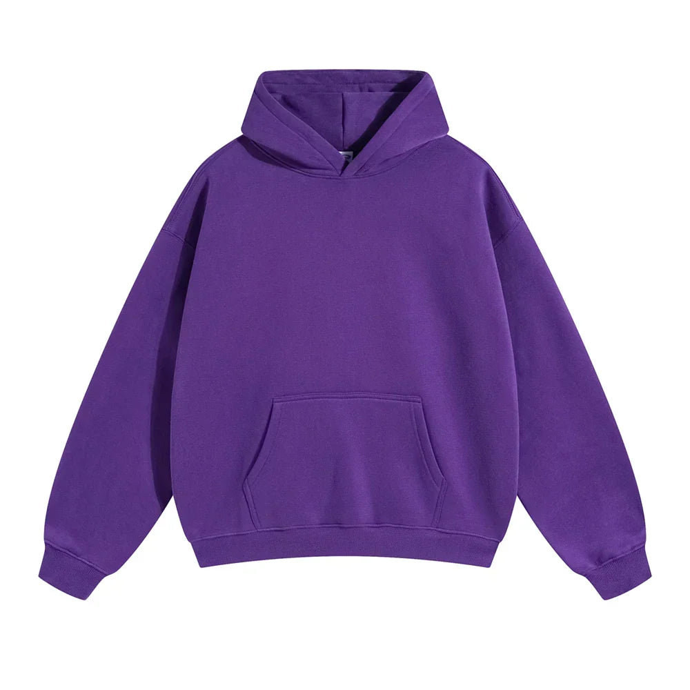 Men's Overhead Hooded Sweatshirt with Front Pouch – Loose Fit Pullover for Everyday Comfort | Thomler