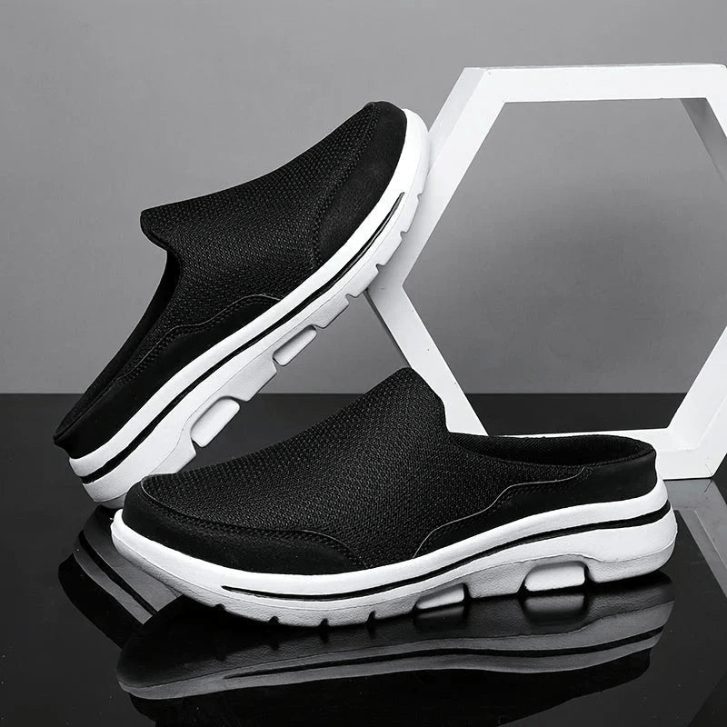 Men's Breathable Mesh House Slippers with Non-Slip Sole – Lightweight Indoor Comfort Shoes for Home & Bedroom | Thomler