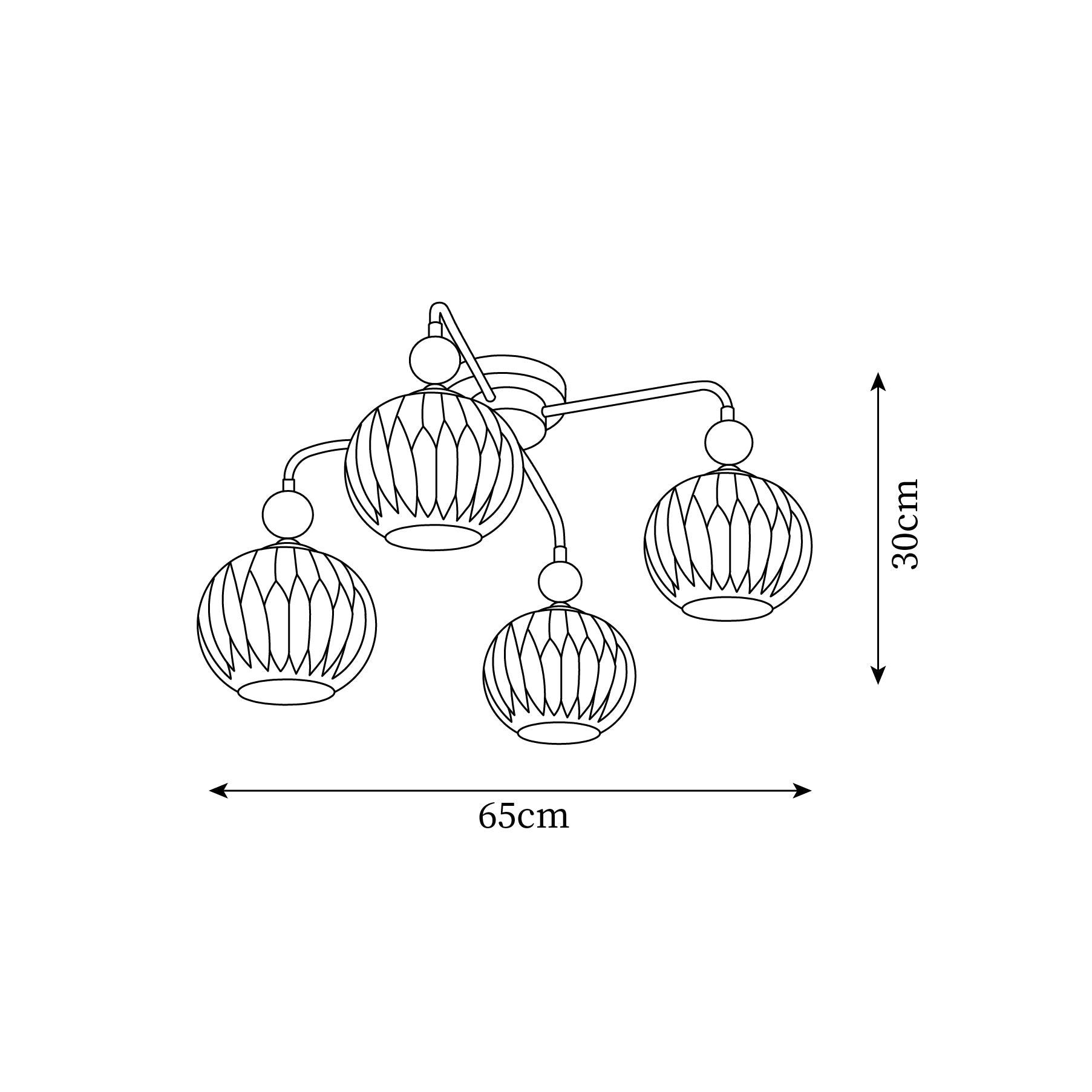 Ceiling Light Glass 26 in Pumpkin Shade Green Living Room Dining Area Pendant Fixture Decorative Modern Lighting | Thomler