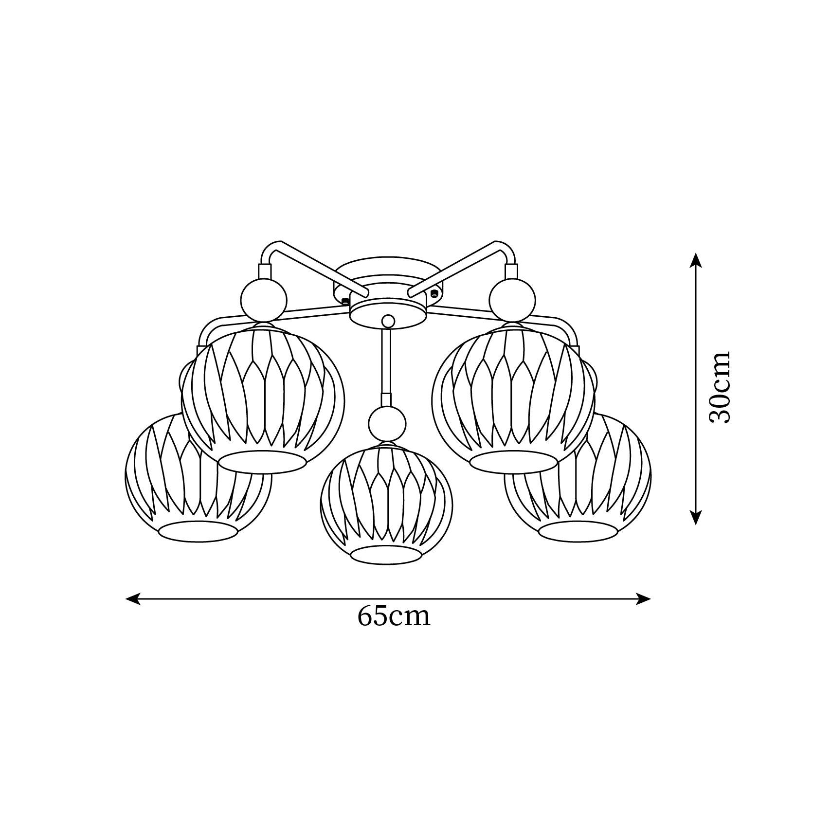 Ceiling Light Glass 26 in Pumpkin Shade Green Living Room Dining Area Pendant Fixture Decorative Modern Lighting | Thomler