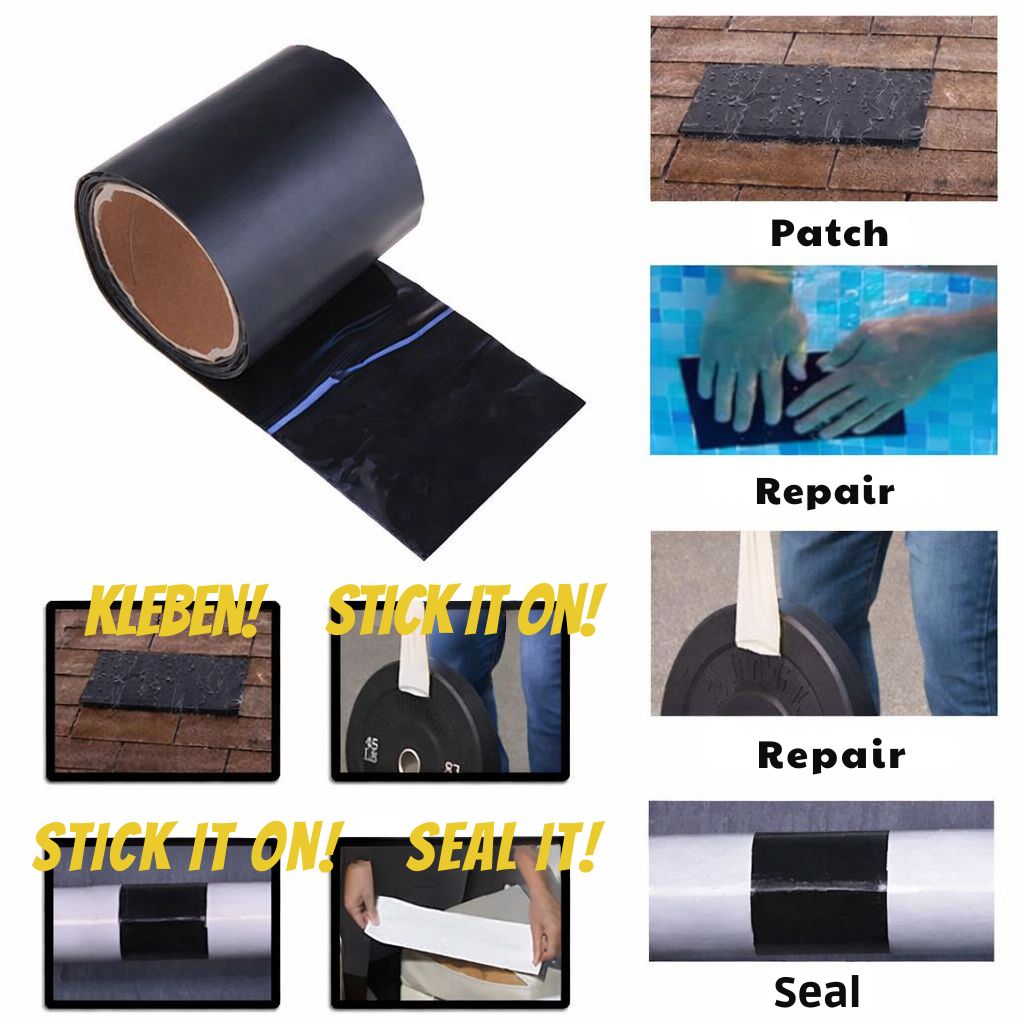 Heavy-Duty Waterproof Repair Tape for Leaks, Cracks & Pipes | All-Weather Seal for Indoor & Outdoor Use | Thomler