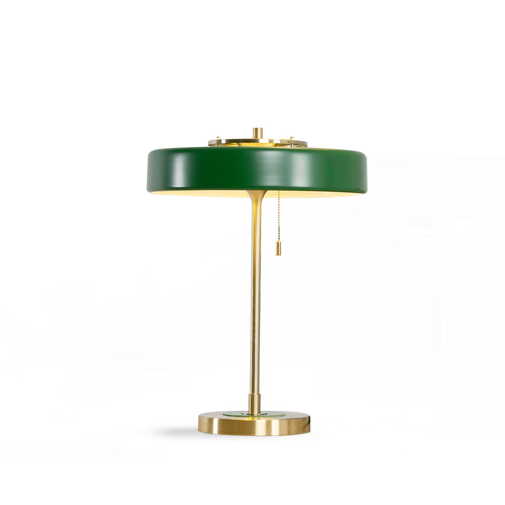 Table Lamp Metal 13.8 in x 18.9 in Acrylic Shade Indoor Desk Nightstand Light | Thomler
